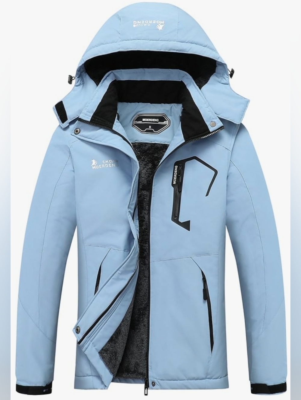 MOERDENG Women's Waterproof Warm Winter Ski Jacket Windbreaker- Small Size